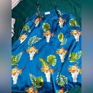 Western silk dress
